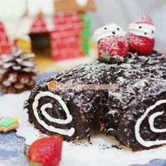 圣诞树桩蛋糕的做法