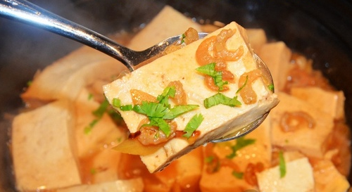 砂锅金钩海米炆卤水豆腐的家常做法