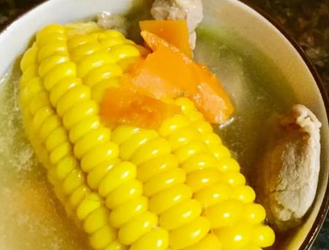 玉米猪展汤的家常做法