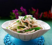 【肉丝炒绿豆芽】肉丝炒绿豆芽的做法-肉丝炒绿豆芽的营养价值