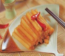 【腌白萝卜条的做法】腌白萝卜条的功效-怎样腌白萝卜条好吃
