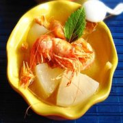 【白萝卜和虾能一起吃吗】白萝卜炖虾的做法-虾不能和什么一起吃